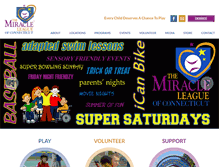 Tablet Screenshot of miracleleaguect.org